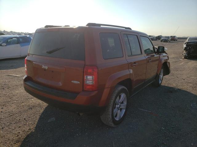 1C4NJPFB7CD567954 - 2012 JEEP PATRIOT LATITUDE ORANGE photo 4