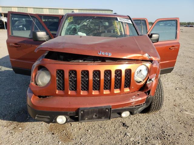 1C4NJPFB7CD567954 - 2012 JEEP PATRIOT LATITUDE ORANGE photo 9