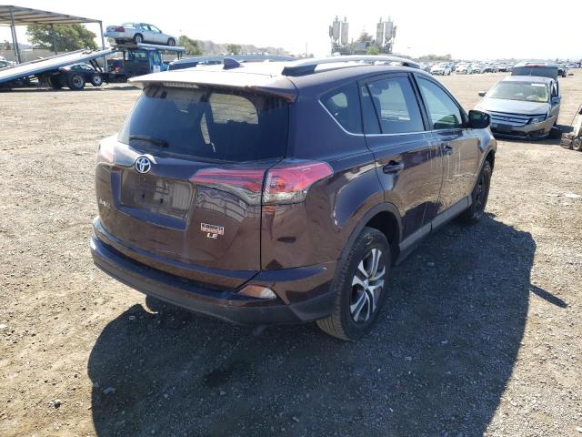 2T3ZFREV3JW462211 - 2018 TOYOTA RAV4 LE BURGUNDY photo 4