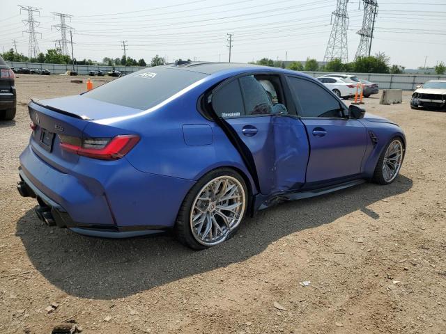 WBS43AY08PFP33058 - 2023 BMW M3 COMPETITION BLUE photo 3