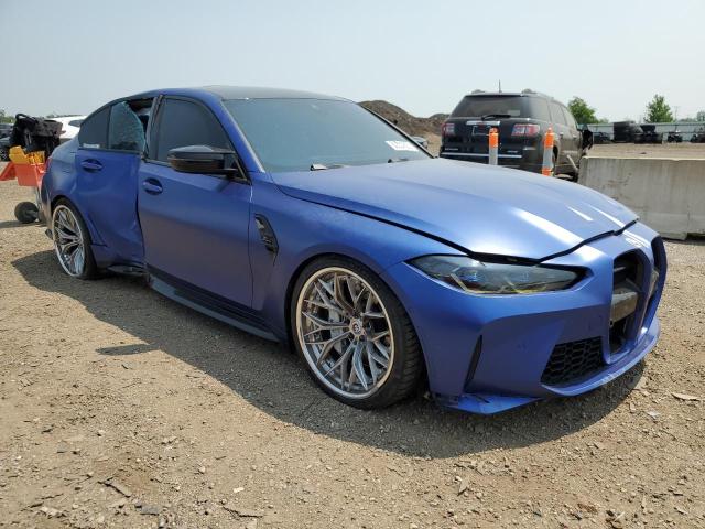 WBS43AY08PFP33058 - 2023 BMW M3 COMPETITION BLUE photo 4