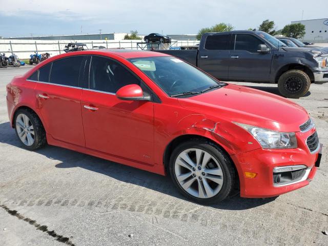 1G1PG5SB7F7299503 - 2015 CHEVROLET CRUZE LTZ RED photo 4