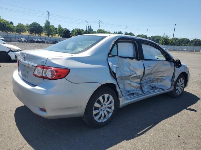 2T1BU4EE7DC072365 - 2013 TOYOTA COROLLA BASE SILVER photo 3