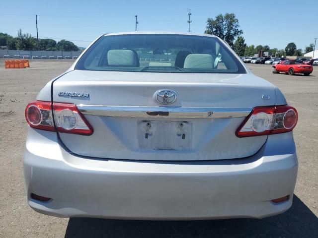 2T1BU4EE7DC072365 - 2013 TOYOTA COROLLA BASE SILVER photo 6