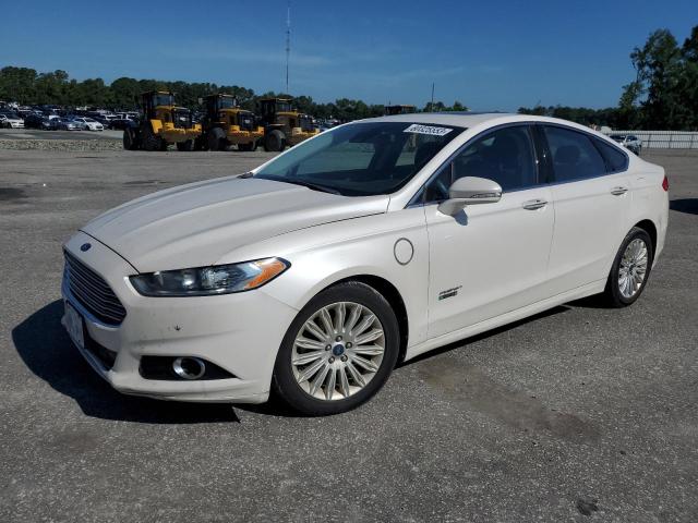 3FA6P0SU3DR294740 - 2013 FORD FUSION TITANIUM PHEV WHITE photo 1