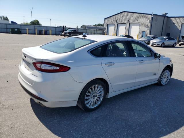 3FA6P0SU3DR294740 - 2013 FORD FUSION TITANIUM PHEV WHITE photo 3