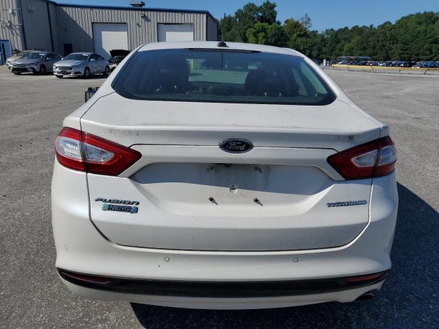 3FA6P0SU3DR294740 - 2013 FORD FUSION TITANIUM PHEV WHITE photo 6