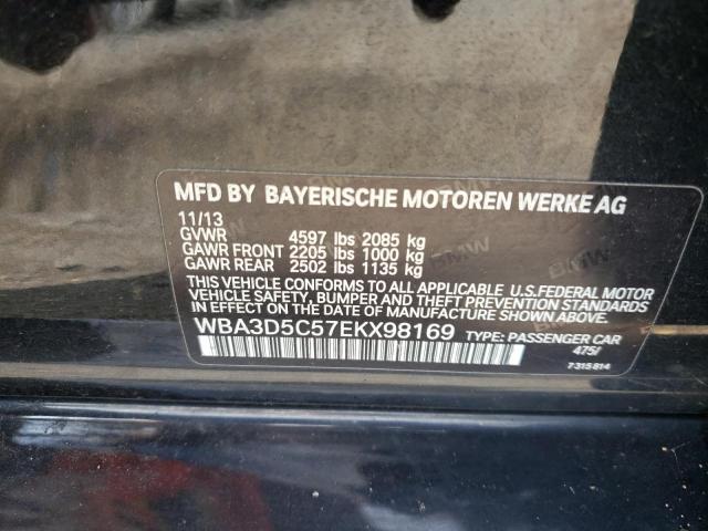 WBA3D5C57EKX98169 - 2014 BMW 328 D XDRIVE BLACK photo 12