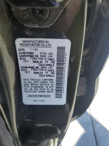 JN8AR05Y3WW250450 - 1998 NISSAN PATHFINDER LE GREEN photo 13