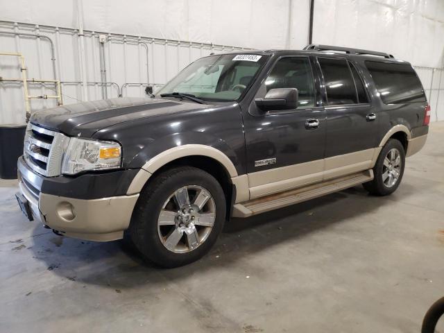 1FMFK18527LA27022 - 2007 FORD EXPEDITION EL EDDIE BAUER BLACK photo 1