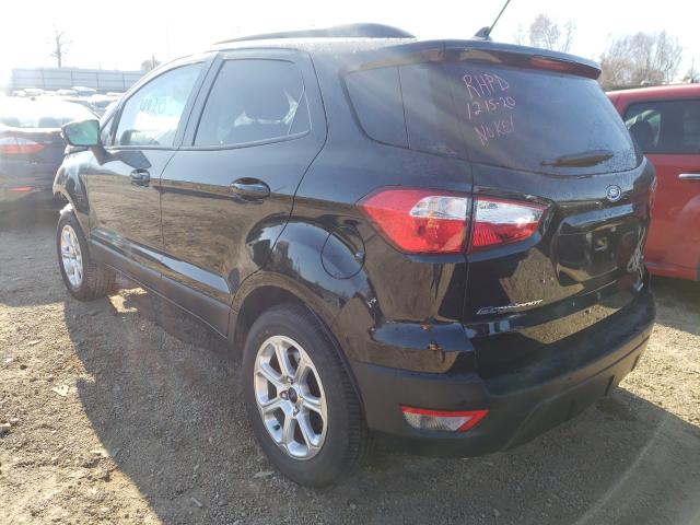 MAJ6S3GL0LC325049 - 2020 FORD ECOSPORT SE BLACK photo 3