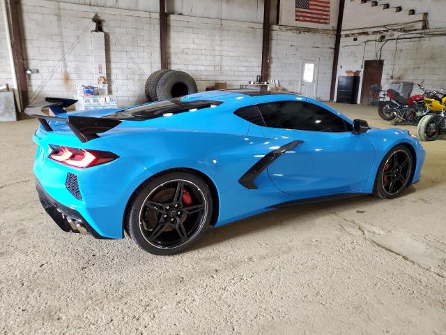 1G1Y82D43L5106995 - 2020 CHEVROLET CORVETTE STINGRAY 3LT BLUE photo 3