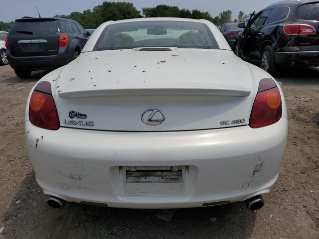 JTHFN48YX30043275 - 2003 LEXUS SC 430 WHITE photo 6