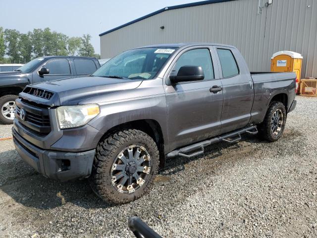 5TFRU5F14EX032473 - 2014 TOYOTA TUNDRA DOUBLE CAB SR/SR5 GRAY photo 1