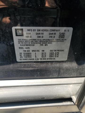 KL4CJFSB5FB231351 - 2015 BUICK ENCORE CONVENIENCE 黑色 照片 13