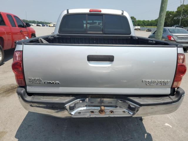 5TEJU62N28Z548341 - 2008 TOYOTA TACOMA DOUBLE CAB PRERUNNER SILVER photo 6