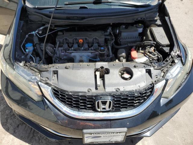 19XFB2F91FE077367 - 2015 HONDA CIVIC EXL შავი ფოტო 12