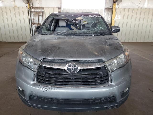 5TDKKRFH8FS117139 - 2015 TOYOTA HIGHLANDER XLE Gümüş foto 5