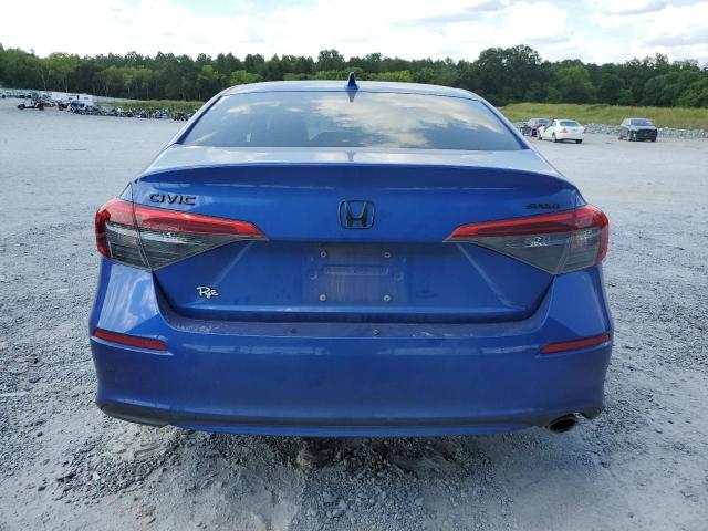 2HGFE2F53NH569780 - 2022 HONDA CIVIC SPORT BLUE photo 6