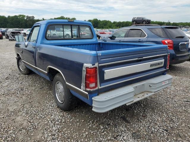 1B7GE16Y6LS746562 - 1990 DODGE D-SERIES D150 BLUE photo 2