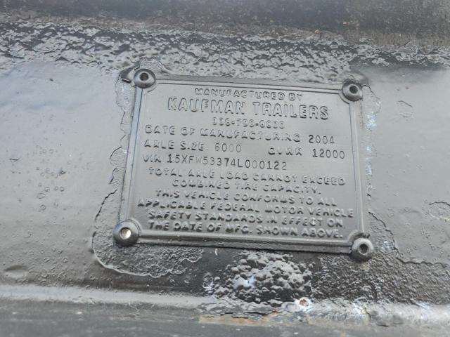 15XFW53374L000122 - 2004 UTILITY TRAILER BLACK photo 10