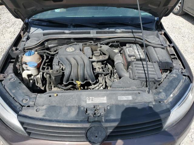 3VW2K7AJ3EM236744 - 2014 VOLKSWAGEN JETTA BASE BROWN photo 11