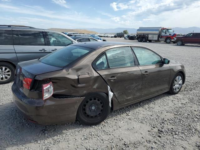 3VW2K7AJ3EM236744 - 2014 VOLKSWAGEN JETTA BASE BROWN photo 3
