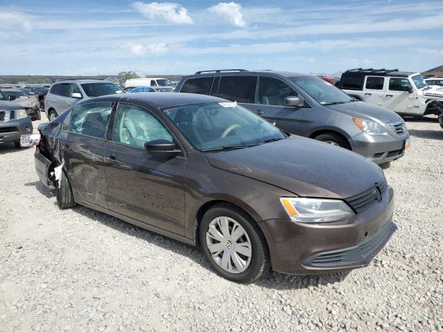 3VW2K7AJ3EM236744 - 2014 VOLKSWAGEN JETTA BASE BROWN photo 4
