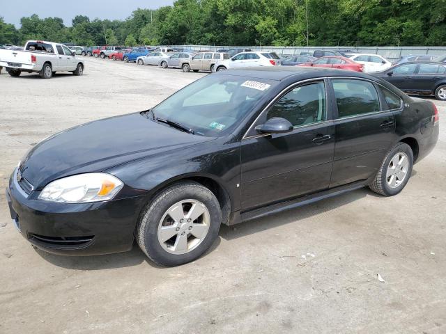 2G1WT57N091106555 - 2009 CHEVROLET IMPALA 1LT BLACK photo 1