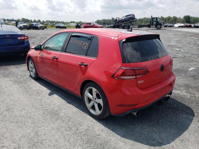 3VW447AU8JM290225 - 2018 VOLKSWAGEN GTI S/SE RED photo 2