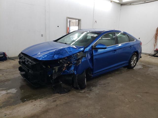 5NPE24AF3KH730033 - 2019 HYUNDAI SONATA SE BLUE photo 1