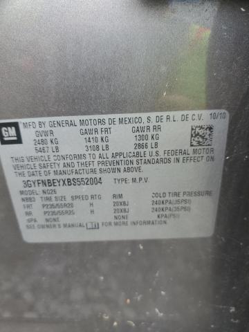 3GYFNBEYXBS552004 - 2011 CADILLAC SRX PERFORMANCE COLLECTION Қоңыр фото 13