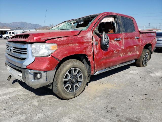 5TFAW5F10HX587531 - 2017 TOYOTA TUNDRA CREWMAX 1794 RED photo 1