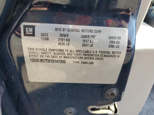 1G6DM57T870147392 - 2007 CADILLAC CTS BLUE photo 12