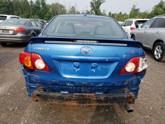 2T1BU40E59C157784 - 2009 TOYOTA COROLLA BASE BLUE photo 6