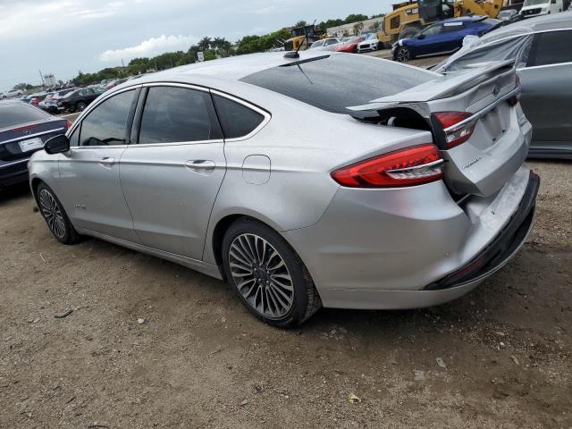 3FA6P0RU9HR219312 - 2017 FORD FUSION TITANIUM HEV SILVER photo 2