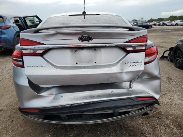 3FA6P0RU9HR219312 - 2017 FORD FUSION TITANIUM HEV SILVER photo 6