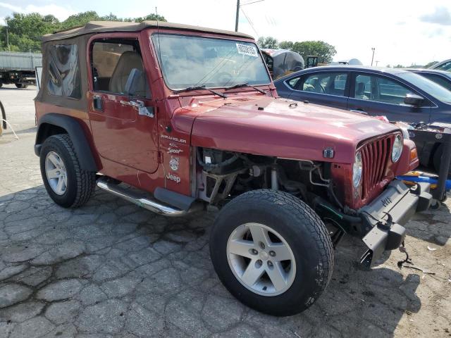 1J4FA49S0YP764219 - 2000 JEEP WRANGLER / SPORT RED photo 4