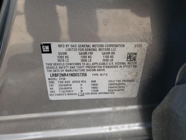 LRBFZNR41ND057356 - 2022 BUICK ENVISION ESSENCE SILVER photo 14