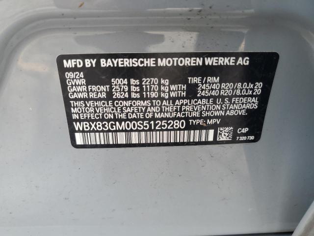 WBX83GM00S5125280 - 2025 BMW X2 M35I GRAY photo 13