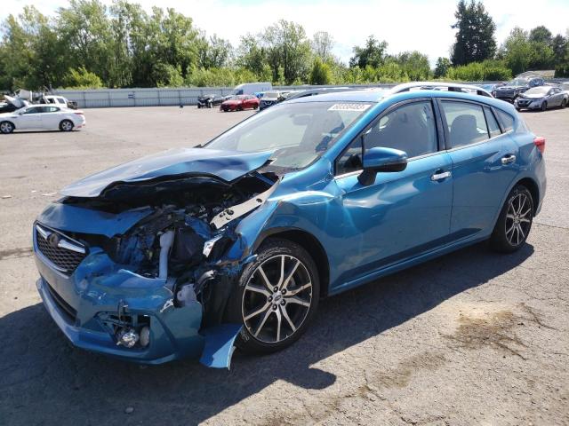 4S3GTAU66H3749924 - 2017 SUBARU IMPREZA LIMITED BLUE photo 1