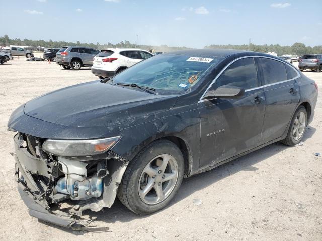 1G1ZB5ST1HF119280 - 2017 CHEVROLET MALIBU LS BLACK photo 1