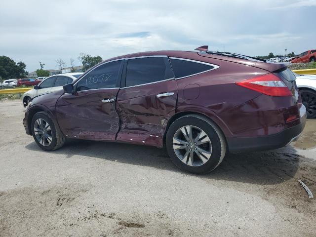 5J6TF1H55FL000644 - 2015 HONDA CROSSTOUR EXL BURGUNDY photo 2