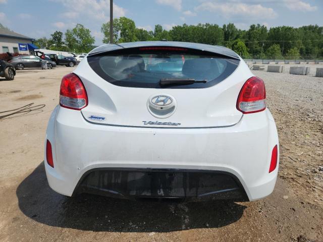 KMHTC6AD8HU315735 - 2017 HYUNDAI VELOSTER WHITE photo 6