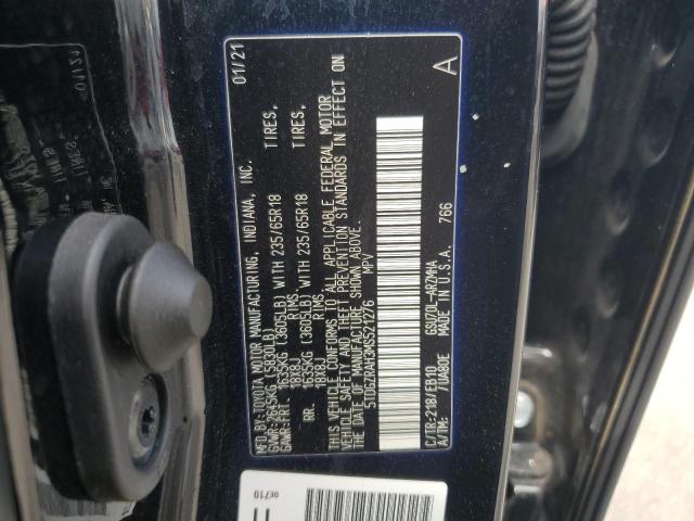 5TDGZRAH3MS521276 - 2021 TOYOTA HIGHLANDER XLE Qara foto 13