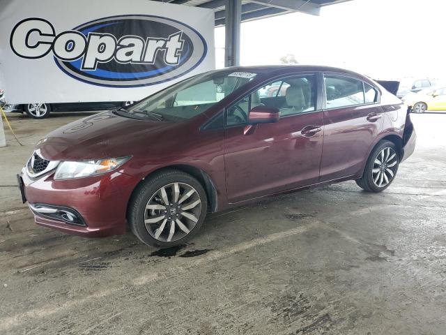 19XFB2F99FE254991 - 2015 HONDA CIVIC EXL RED photo 1