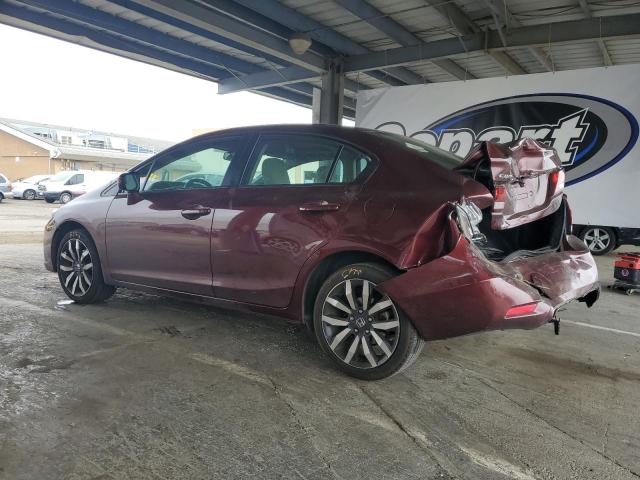 19XFB2F99FE254991 - 2015 HONDA CIVIC EXL RED photo 2
