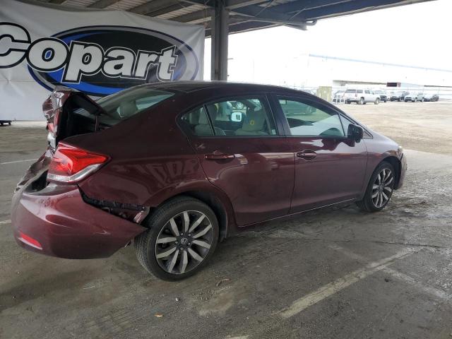 19XFB2F99FE254991 - 2015 HONDA CIVIC EXL RED photo 3