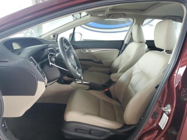 19XFB2F99FE254991 - 2015 HONDA CIVIC EXL RED photo 7