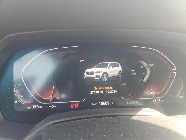 5UXCR6C07N9K00280 - 2022 BMW X5 XDRIVE40I WHITE photo 9